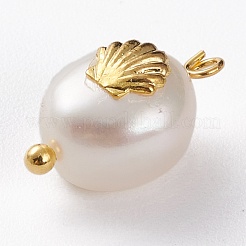 Natural Keshi Pearl Pendants&nbsp;PALLOY-JF00594-03