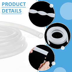 1 Roll Hollow Silicone Tube&nbsp;AJEW-BC0010-58A