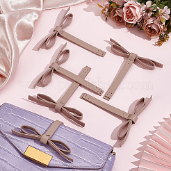 6Pcs Imitation Leather Bowknot Accessories&nbsp;DIY-CL0001-64A