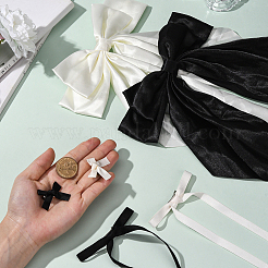 6 Styles Bowknot Polyester Hair Barrettes&nbsp;PHAR-SP0001-22A