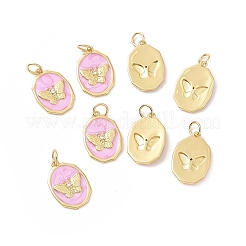 Brass Micro Pave Clear Cubic Zirconia Pendants&nbsp;ZIRC-A020-02G
