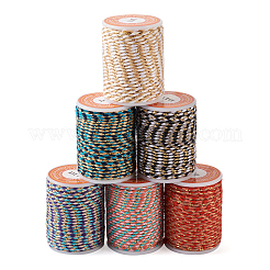 6 Rolls 6 Colors 4-Ply Cotton Cord&nbsp;OCOR-BT0001-07