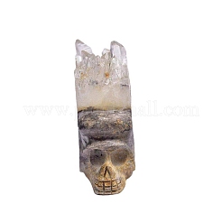 Natural Quartz Crystal Skull Display Decorations&nbsp;PW-WG44ED8-01
