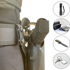 4Pcs Military Tactical Belt Buckle Heavy Duty and 1 Set Tactical Double Snap Belt Keeper Loop&nbsp;FIND-FH0002-66