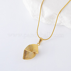 3Pcs Stainless Steel Pave Imitation Pearl Twist Pendant Necklaces for Women&nbsp;DY8858