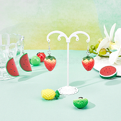 DIY 24Pairs Fruits Themed Resin Earring Making Kits&nbsp;DIY-PH0003-24