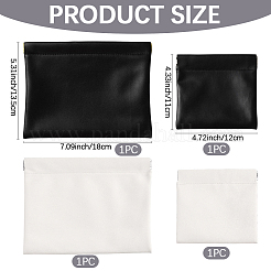 2 Sets 2 Colors PU Imitation Leather Cosmetic Shrapnel Bags&nbsp;ABAG-CL0001-52