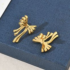 304 Stainless Steel Stud Earrings for Women&nbsp;EJEW-K333-38G