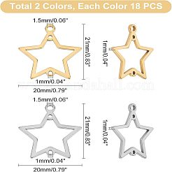 36Pcs 304 Stainless Steel Chandelier Components Links&nbsp;STAS-UN0025-91