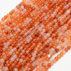 Natural Carnelian Beads Strands&nbsp;G-N0006-4mm-17