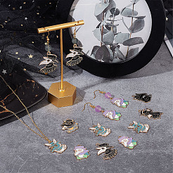 24Pcs 6 Style Alloy Enamel Pendants&nbsp;ENAM-SC0004-10