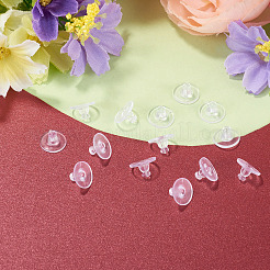 100Pcs Plastic Ear Nuts&nbsp;KK-TADJ0001-36