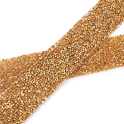 Glitter Resin Hotfix Rhinestone(Hot Melt Adhesive On The Back)&nbsp;OCOR-TA0002-03-40mm