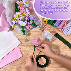 DIY Bouquet Twist Stick Making Kits&nbsp;AJEW-SC0032-05