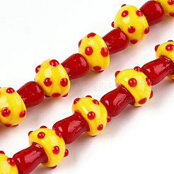 Handmade Lampwork Beads Strands&nbsp;X-LAMP-N024-09I