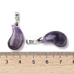 Natural Amethyst Pendants&nbsp;G-NH0025-14P-01