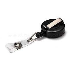 Flat Round ABS Plastic Badge Reel&nbsp;AJEW-I053-37F
