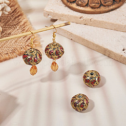 2Pcs Handmade Tibetan Style Beads&nbsp;KK-TA0008-43