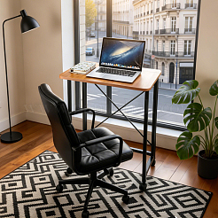 Wood & Iron Folding Desk&nbsp;AJEW-WH0596-962