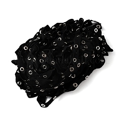 Cotton Ribbons with Eyelet Rings&nbsp;OCOR-WH0073-74
