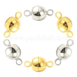 20 Sets 2 Colors Brass Magnetic Clasps&nbsp;KK-CJ0001-84
