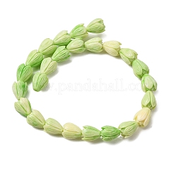 Synthetic Coral Dyed Carved Beads Strands&nbsp;SH-CBAE713-05C