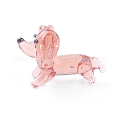 Handmade Lampwork Puppy Home Display Decorations&nbsp;X1-LAMP-J084-30