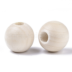 Unfinished Natural Wood Beads&nbsp;X-WOOD-Q041-04C