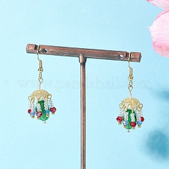 Glass Lantern Dangle Earrings&nbsp;EJEW-MZ00629-03