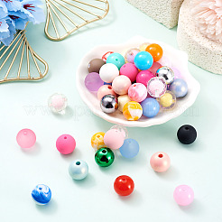 80Pcs 8 Styles Mixed Styles Acrylic Beads&nbsp;OACR-TA0005-11