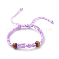Adjustable Braided Nylon Cord Macrame Pouch Bracelet Making&nbsp;AJEW-JB01133