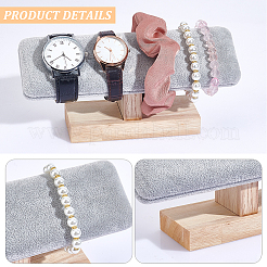 Velvet Slant Back Bracelet Display Stands&nbsp;BDIS-WH0008-11