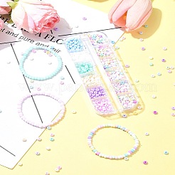 480Pcs 12 Colors 6/0 Glass Seed Beads&nbsp;SEED-FS0001-27