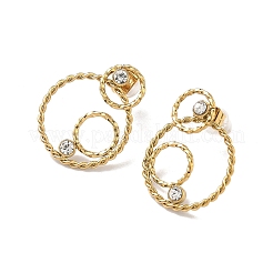 304 Stainless Steel Stud Earrings&nbsp;EJEW-K326-01G