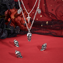 4Pcs 304 Stainless Steel Pendants&nbsp;STAS-UN0043-82