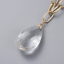 Aluminium Paperclip Chains Necklaces&nbsp;NJEW-JN02695-05
