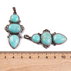 Synthetic Turquoise Pendants&nbsp;G-Q158-04-04