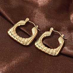 304 Stainless Steel Hoop Earrings for Women&nbsp;EJEW-L296-048G