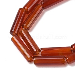 Natural Red Agate(Dyed & Heated) Beads Strands&nbsp;G-H087-H02-01B