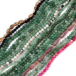 Natural Mixed Gemstone Beads Strands&nbsp;G-F591-22