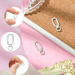 2Pcs 925 Sterling Silver Swivel Clasps&nbsp;STER-SC0001-54B