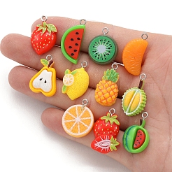 Resin Fruit Pendants&nbsp;PW-WGB3762-01