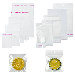 250Pcs 5 Styles Rectangle OPP Cellophane Top Self Seal Bags&nbsp;OPC-YW0001-02