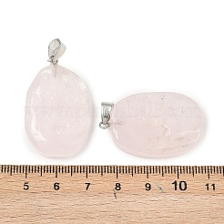 Natural Rose Quartz Pendants&nbsp;G-C256-01F