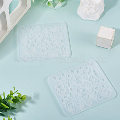 2Pcs 2 Styles DIY Silicone Pendant Molds&nbsp;SIMO-TA0001-21