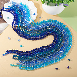 12Strands 12 Colors Transparent Glass Beads Strands&nbsp;EGLA-TA0013-24E