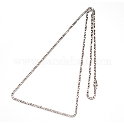 304 Stainless Steel Figaro Chains Necklaces&nbsp;NJEW-L398-03