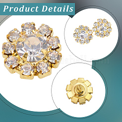 10Pcs 1-Hole Zinc Alloy Shank Buttons&nbsp;BUTT-GF0004-18