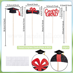 Paper Graduation Party Centerpiece Sticks&nbsp;DIY-WH0588-94A