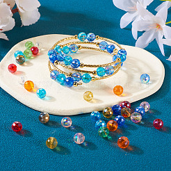 200Pcs 10 Color Electroplate Glass Bead Strands&nbsp;EGLA-KS0001-02